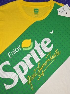 Staple Colorblock Sprite Graphic Tee in Yellow and Green